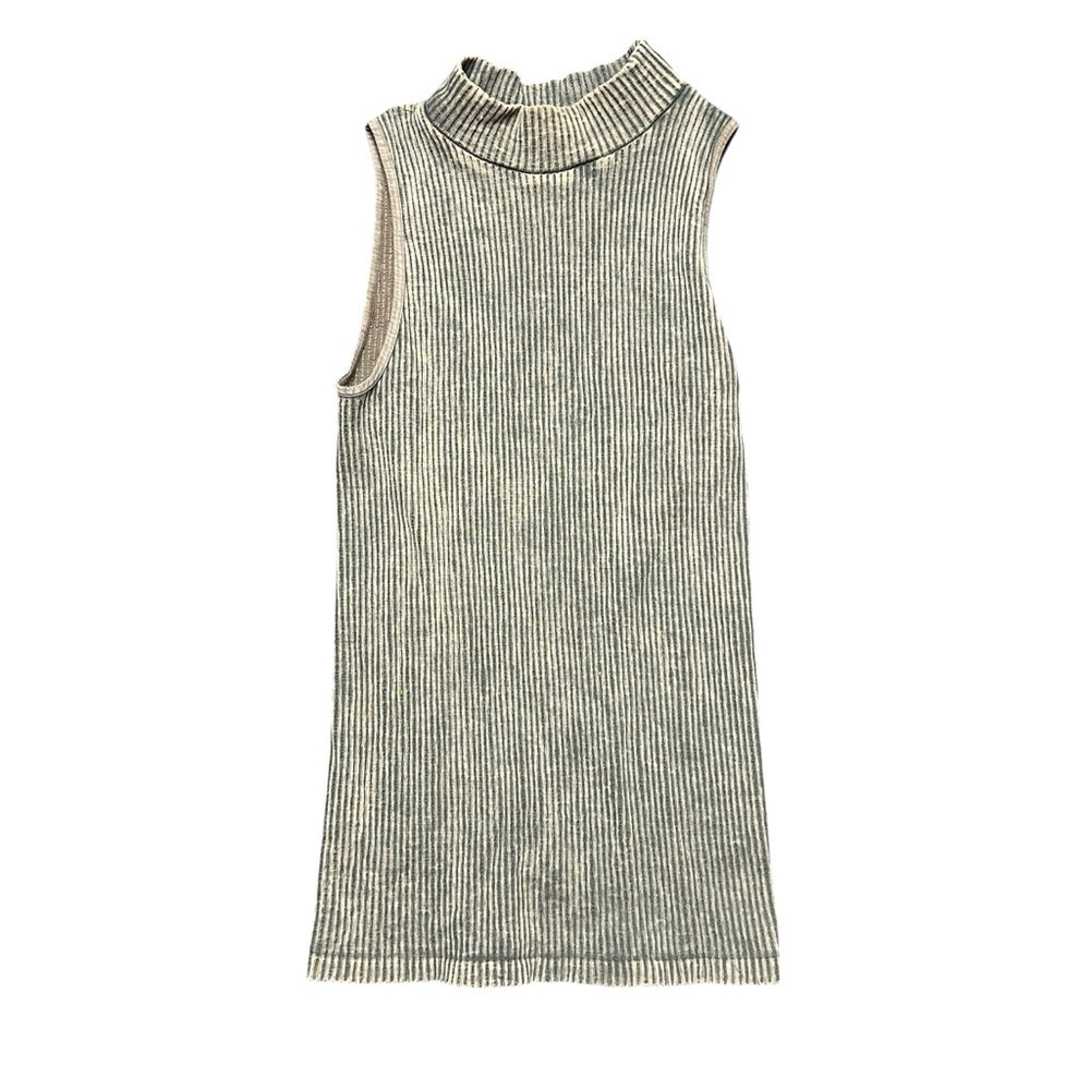 Free People Intimately No Looking Acid Washed Tank Top Sage Green XS/S